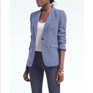 Banana Republic Blue Print Blazer Size2